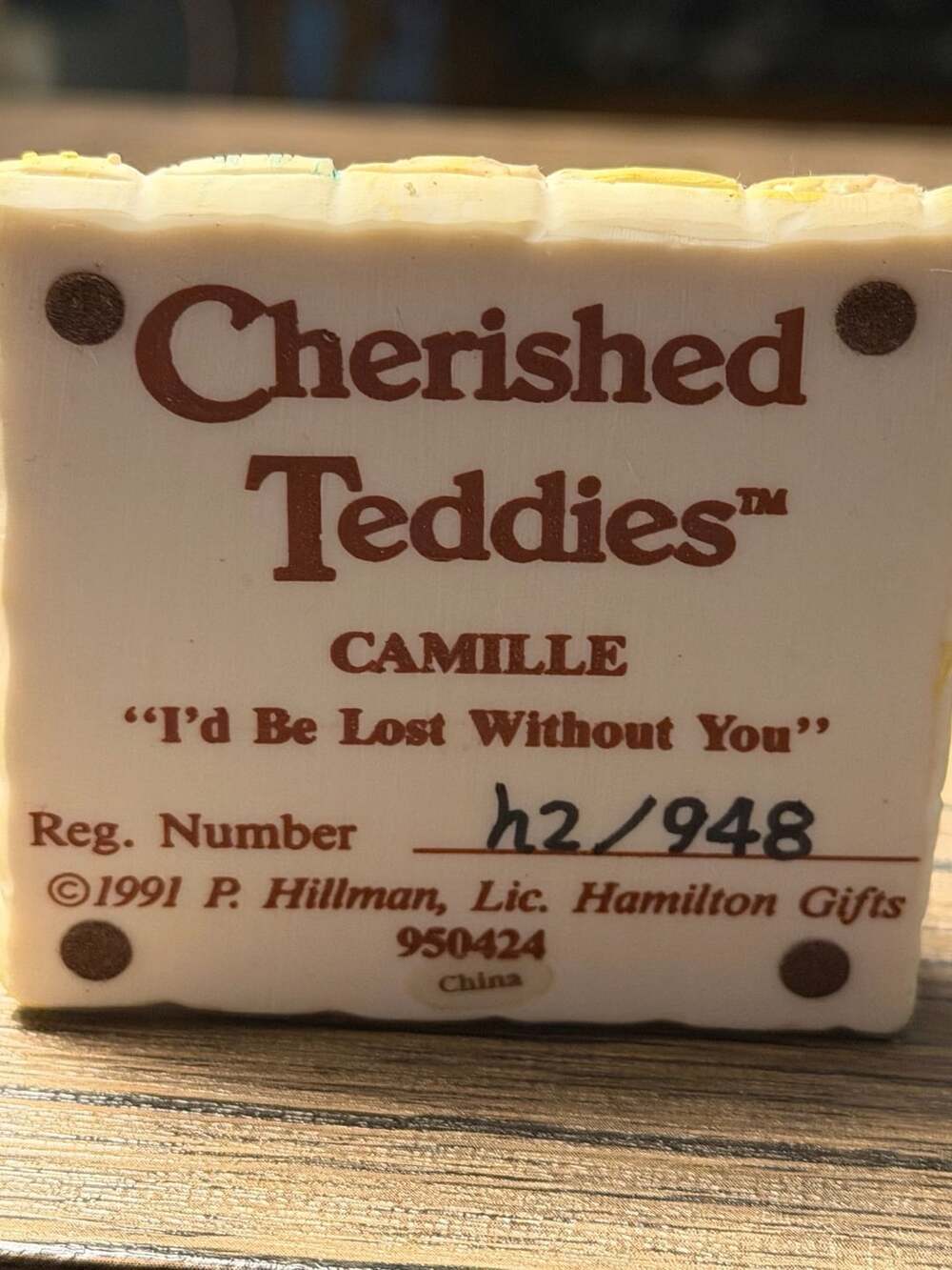 Cherished Teddies Camille I'd Be Lost Without You Figurine EUC - Picture 5 of 8